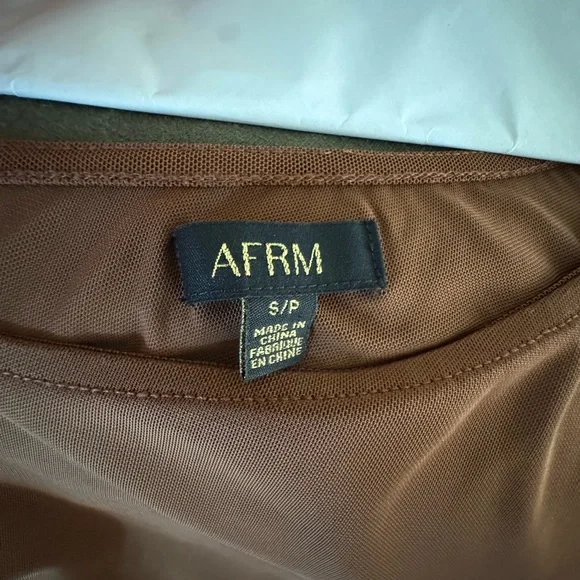 AFRM One-Shoulder Brown Maxi Dress - Picture 2 of 4